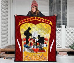anzac premium quilt lest we forget aboriginal version
