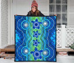aboriginal premium quilt aboriginal turtle family
