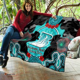 brisbane heat anzac 2024 quilt lest we forget poppy mix camouflage