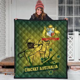 cricket quilt australian cricket national color
