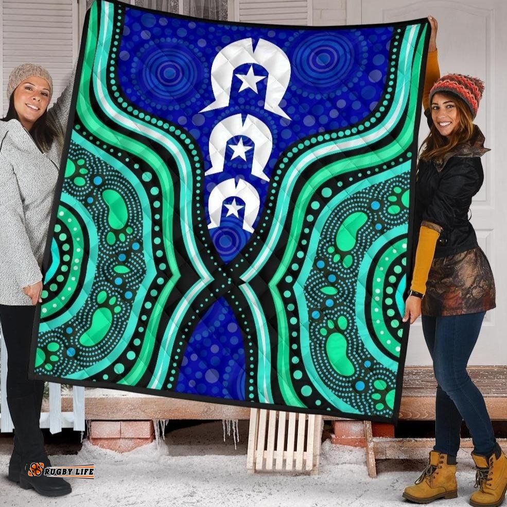 torres strait premium quilt torres strait symbol and aboriginal patterns