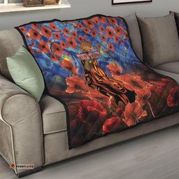 personalised broncos rugby anzac quilt starry night and field of poppies