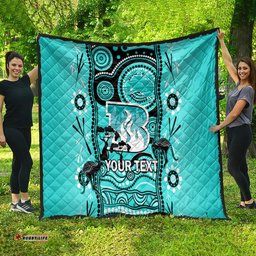custom brisbane heat cricket quilt happy australia day aboriginal art