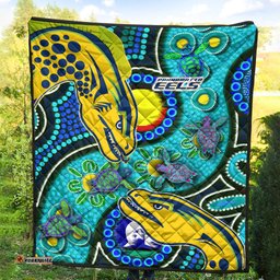 eels rugby quilt custom indigenous eels with aboriginal and torres strait islander flag