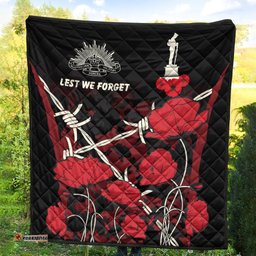 anzac premium quilt anzac with remembrance poppy flower ver2
