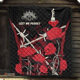 anzac premium quilt anzac with remembrance poppy flower ver2