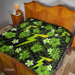 australian thunder cricket quilt baeuty pacific hibiscus and polynesian pattern