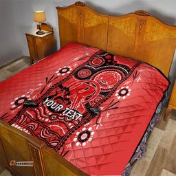 custom melbourne renegades cricket quilt happy australia day aboriginal art