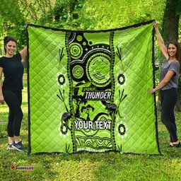 custom sydney thunder cricket quilt happy australia day aboriginal art