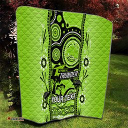 custom sydney thunder cricket quilt happy australia day aboriginal art