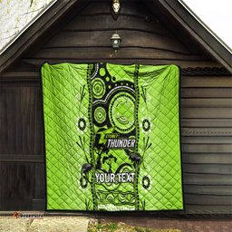 custom sydney thunder cricket quilt happy australia day aboriginal art