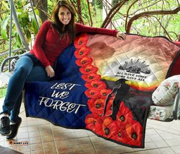 anzac lest we forget premium quilt all gave some some gave all