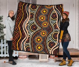 aboriginal premium quilt indegenous dot painting art 02