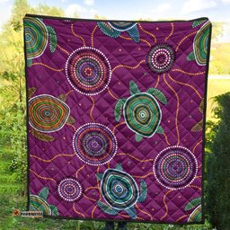 premium quilts aboriginal turtle purple australia dot patterns