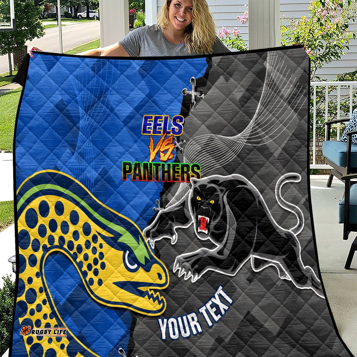panthers and eels quilt sporty version