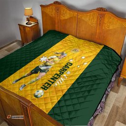 australia soccer quilt ellie carpenter matildas gold version