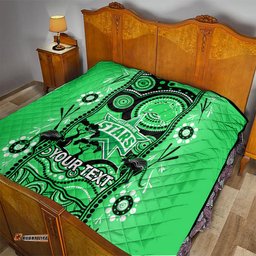 custom melbourne stars cricket quilt happy australia day aboriginal art