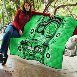 custom melbourne stars cricket quilt happy australia day aboriginal art