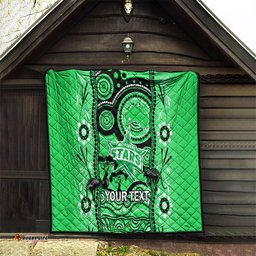 custom melbourne stars cricket quilt happy australia day aboriginal art