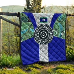 premium quilt flag of torres strait islander