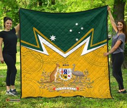 premium quilt australian coat of arms national color