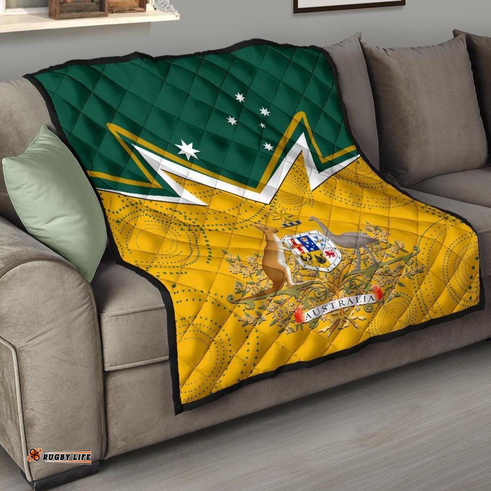 premium quilt australian coat of arms national color