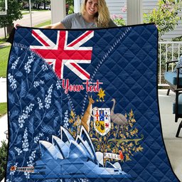 personalised happy australia day 26 january quilt