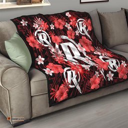 australian renegades cricket quilt baeuty pacific hibiscus and polynesian pattern