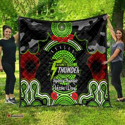 sydney thunder anzac 2024 quilt lest we forget poppy mix camouflage