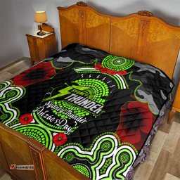 sydney thunder anzac 2024 quilt lest we forget poppy mix camouflage