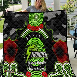sydney thunder anzac 2024 quilt lest we forget poppy mix camouflage