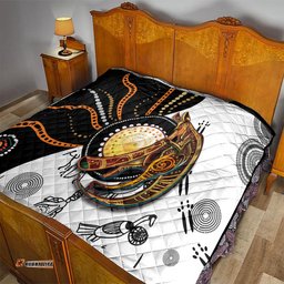 aboriginal kangaroo pattern dot art quilt ts04