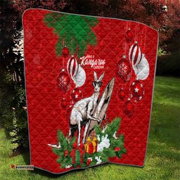 kangaroo lover quilt australia merry christmas aboriginal