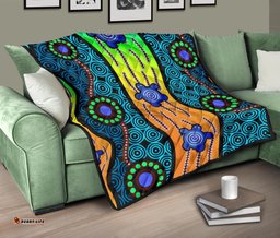premium quilt aboriginal turtle
