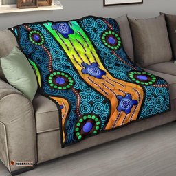 premium quilt aboriginal turtle