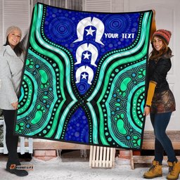torres strait personalised premium quilt torres strait symbol and aboriginal patterns