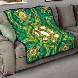 aboriginal premium quilt indegenous dot painting art 07