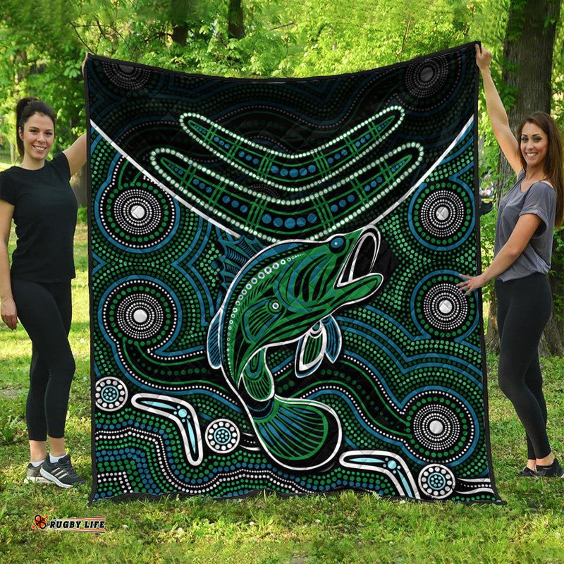 fishing aboriginal premium quilt no3