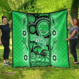 melbourne stars cricket quilt happy australia day aboriginal art
