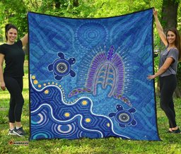 torres strait premium quilt dhari and turtle