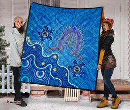 torres strait premium quilt dhari and turtle