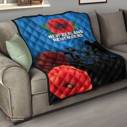 anzac day new zealand remembers premium quilt