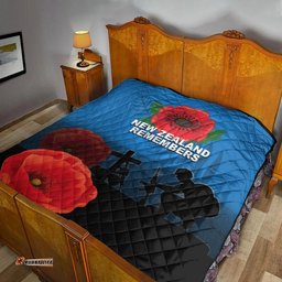 anzac day new zealand remembers premium quilt