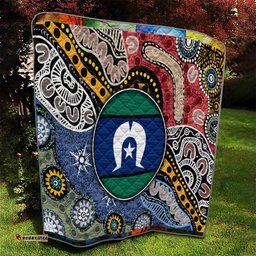 torest trait islands mix aboriginal pattern quilt 01