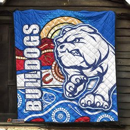 western bulldogs aboriginal football premium quilt dogs style