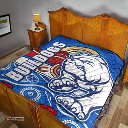 western bulldogs aboriginal football premium quilt dogs style