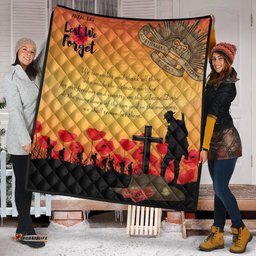 anzac day premium quilt lest we forget