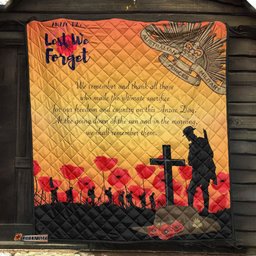 anzac day premium quilt lest we forget