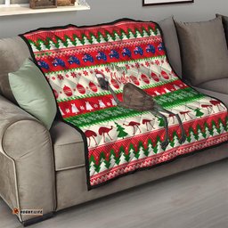 australia christmas quilt aussie emu santa merry xmas