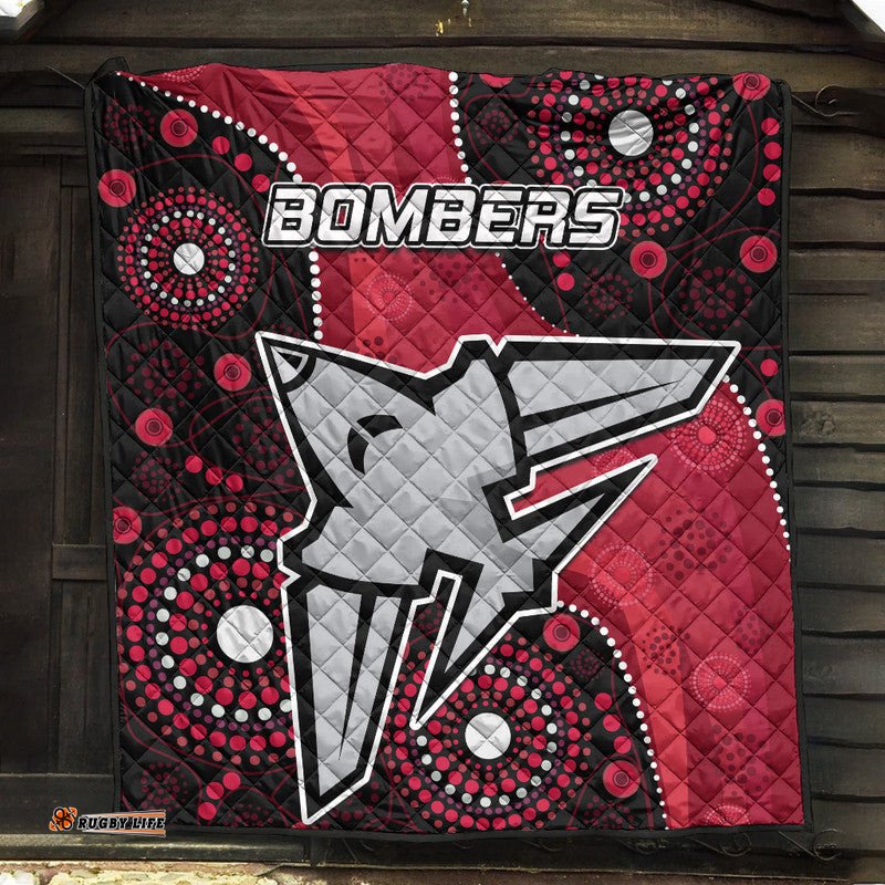 essendon football aboriginal bombers premium quilt